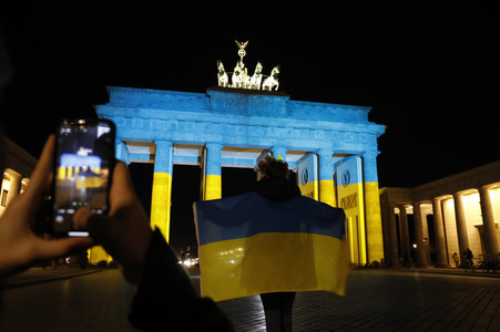 Solidarität mit der Ukraine in Berlin