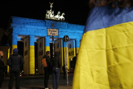 Solidarität mit der Ukraine in Berlin