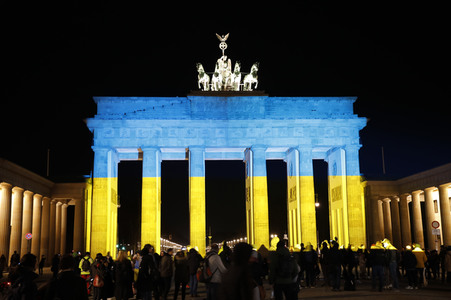Solidarität mit der Ukraine in Berlin