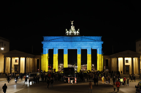 Solidarität mit der Ukraine in Berlin