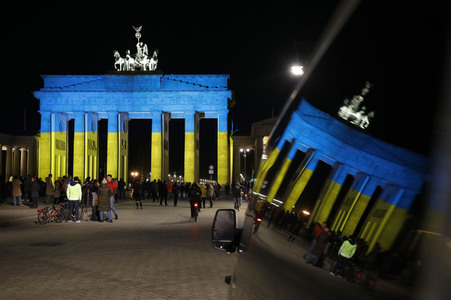 Solidarität mit der Ukraine in Berlin
