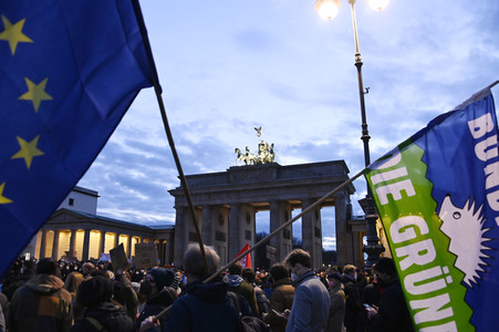 Demonstration gegen den Krieg in der Ukraine in Berlin