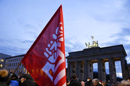 Demonstration gegen den Krieg in der Ukraine in Berlin