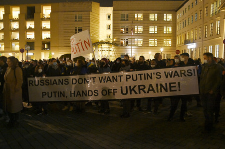 Demonstration gegen den Krieg in der Ukraine in Berlin