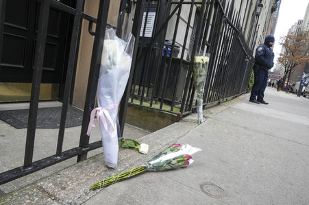 Impressionen aus New York nach dem Einmarsch Russlands in die Ukraine