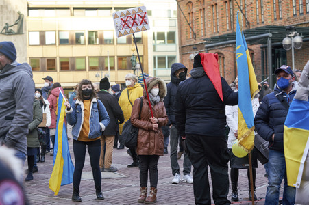 'Lichter für den Frieden' Friedensgebet und Kundgebung für die Ukraine in Hannover