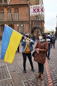 'Lichter für den Frieden' Friedensgebet und Kundgebung für die Ukraine in Hannover
