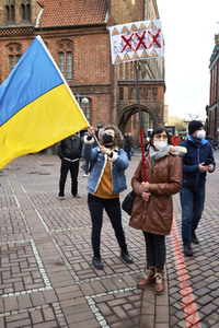 'Lichter für den Frieden' Friedensgebet und Kundgebung für die Ukraine in Hannover
