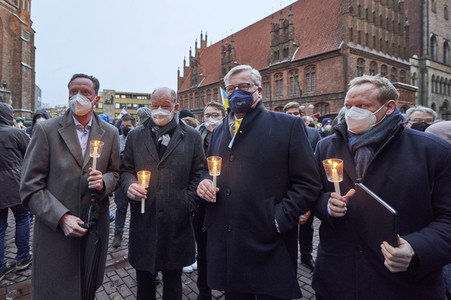 'Lichter für den Frieden' Friedensgebet und Kundgebung für die Ukraine in Hannover