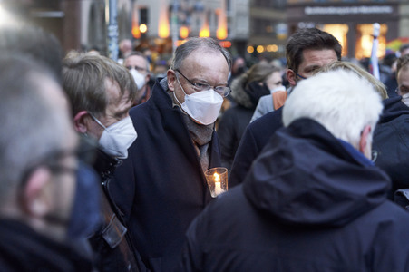 'Lichter für den Frieden' Friedensgebet und Kundgebung für die Ukraine in Hannover