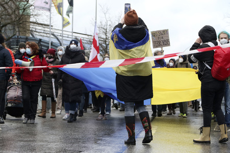 Demonstration gegen den Krieg in der Ukraine in Hamburg