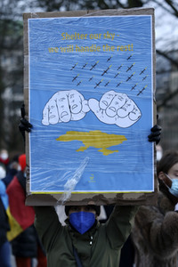 Demonstration gegen den Krieg in der Ukraine in Hamburg