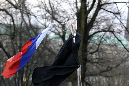 Demonstration gegen den Krieg in der Ukraine in Hamburg