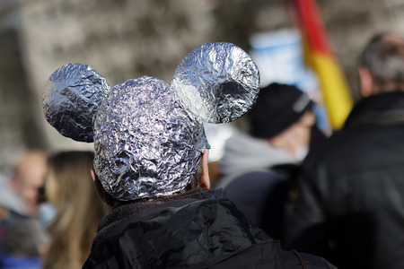 Coronademo in Düsseldorf