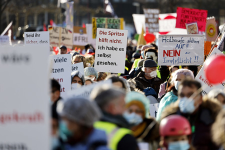 Coronademo in Düsseldorf