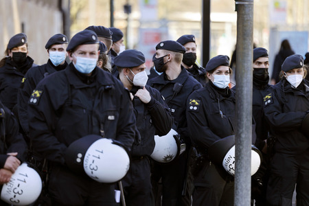 Coronademo in Düsseldorf