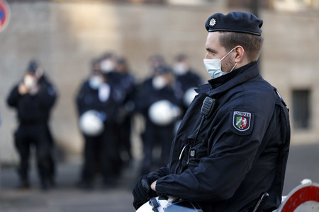 Coronademo in Düsseldorf