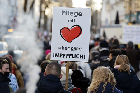 Coronademo in Düsseldorf