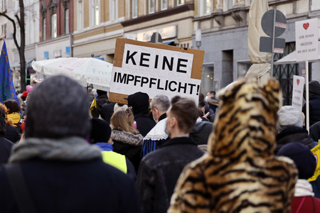 Coronademo in Düsseldorf