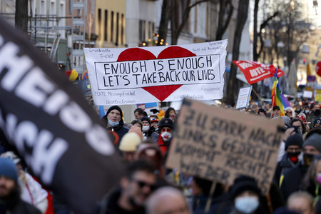 Coronademo in Düsseldorf