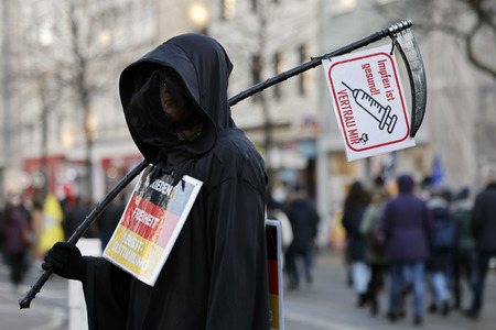 Coronademo in Düsseldorf