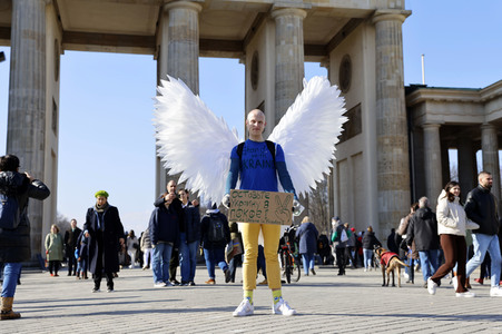 Großdemonstration gegen den Krieg in der Ukraine in Berlin
