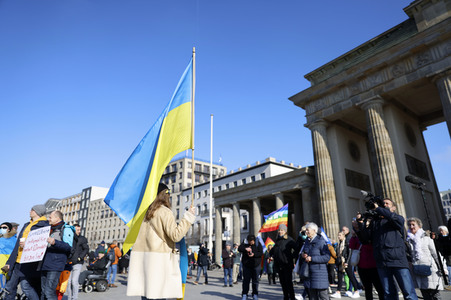 Großdemonstration gegen den Krieg in der Ukraine in Berlin