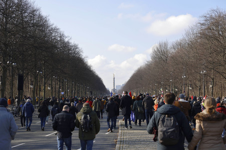 Großdemonstration gegen den Krieg in der Ukraine in Berlin