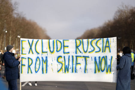 Großdemonstration gegen den Krieg in der Ukraine in Berlin