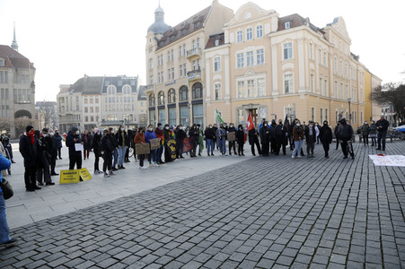 Kundgebung gegen Verschwörungstheorien und demokratiefeindliches Gedankengut in Görlitz