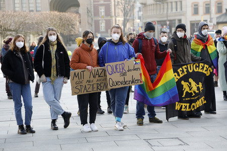 Kundgebung gegen Verschwörungstheorien und demokratiefeindliches Gedankengut in Görlitz
