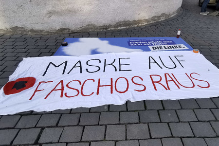 Kundgebung gegen Verschwörungstheorien und demokratiefeindliches Gedankengut in Görlitz