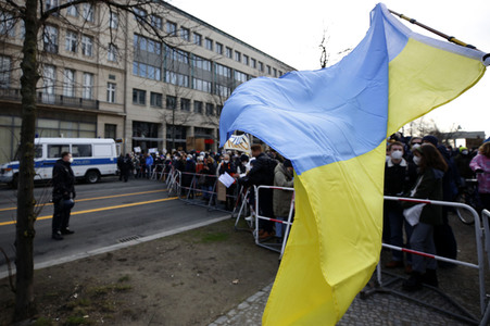 Großdemonstration gegen den Krieg in der Ukraine in Berlin