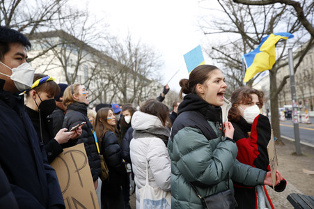 Großdemonstration gegen den Krieg in der Ukraine in Berlin