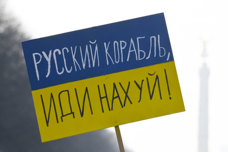 Großdemonstration gegen den Krieg in der Ukraine in Berlin