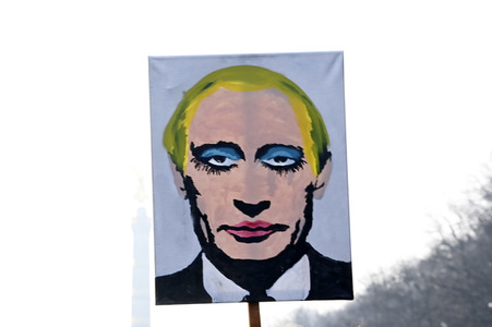 Großdemonstration gegen den Krieg in der Ukraine in Berlin