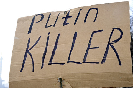 Großdemonstration gegen den Krieg in der Ukraine in Berlin