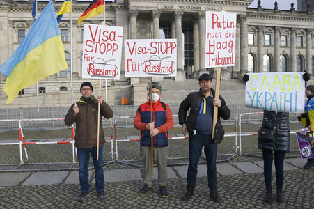 Großdemonstration gegen den Krieg in der Ukraine in Berlin