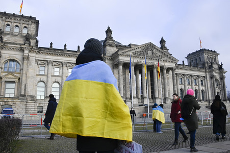 Großdemonstration gegen den Krieg in der Ukraine in Berlin