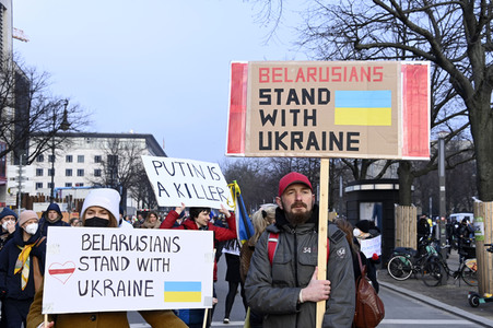 Großdemonstration gegen den Krieg in der Ukraine in Berlin
