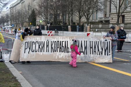 Großdemonstration gegen den Krieg in der Ukraine in Berlin