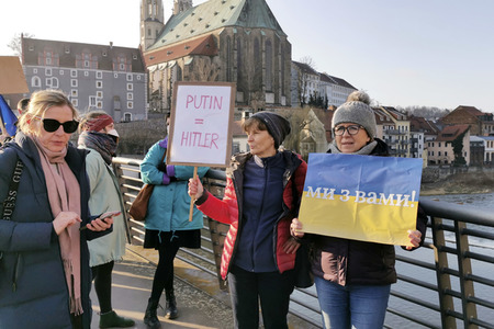 Soliaritätsaktion für die Ukraine in Görlitz