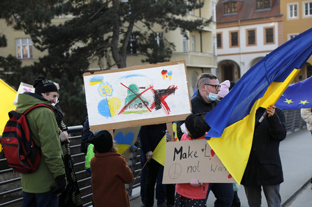 Soliaritätsaktion für die Ukraine in Görlitz