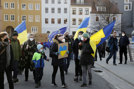 Soliaritätsaktion für die Ukraine in Görlitz