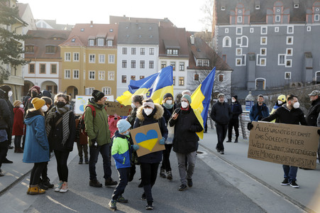Soliaritätsaktion für die Ukraine in Görlitz