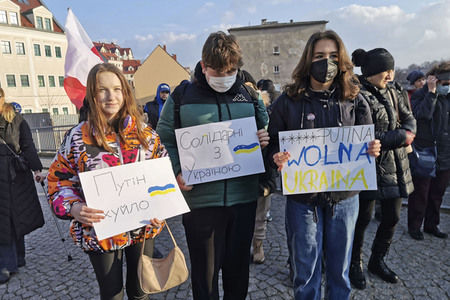 Soliaritätsaktion für die Ukraine in Görlitz