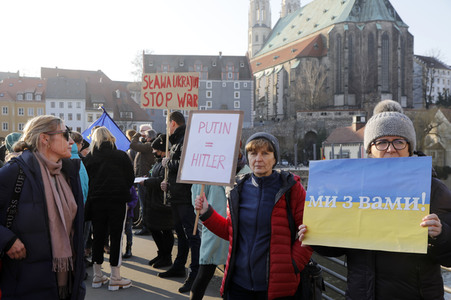 Soliaritätsaktion für die Ukraine in Görlitz