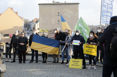 Soliaritätsaktion für die Ukraine in Görlitz