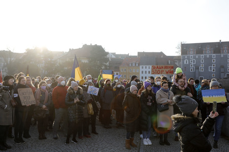 Soliaritätsaktion für die Ukraine in Görlitz