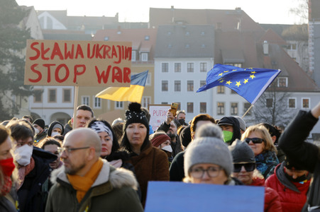 Soliaritätsaktion für die Ukraine in Görlitz
